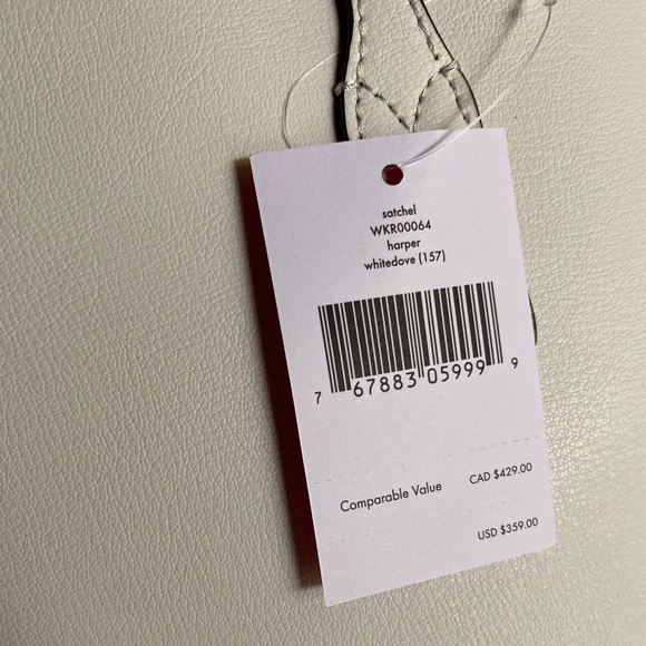 SOLD! NWT Kate Spade Harper White Satchel - Picture 17 of 17